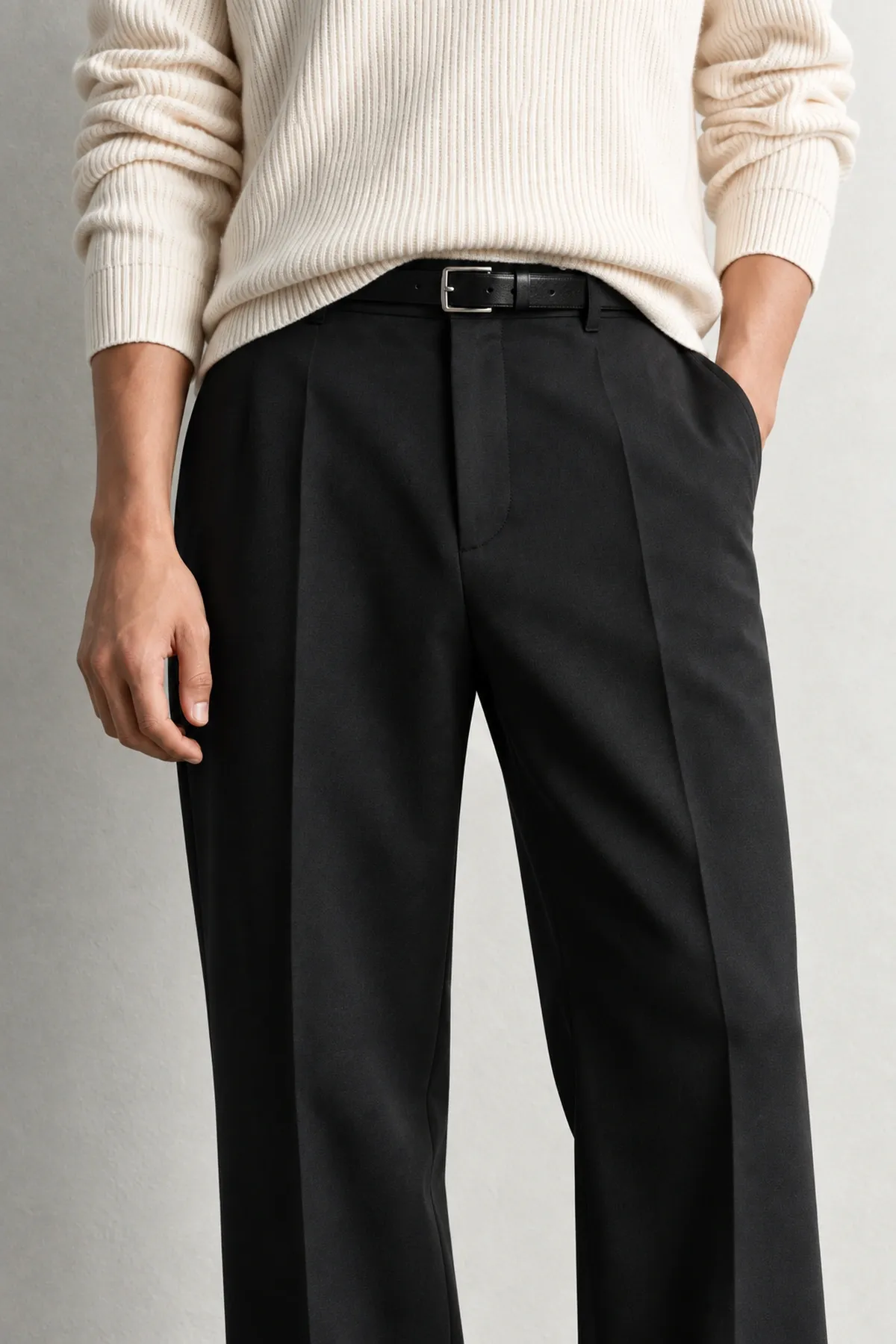 Bruce - Siyah - İspanyol Straight Fit - Erkek Pantolon