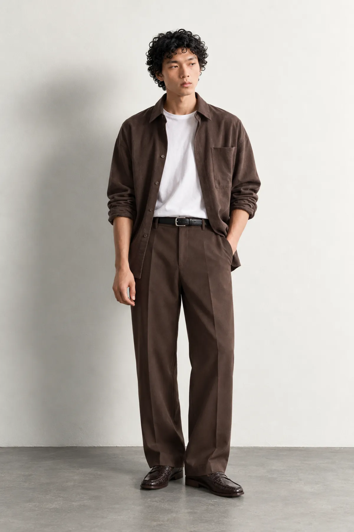 Bruce - Kahverengi - İspanyol Straight Fit - Erkek Pantolon