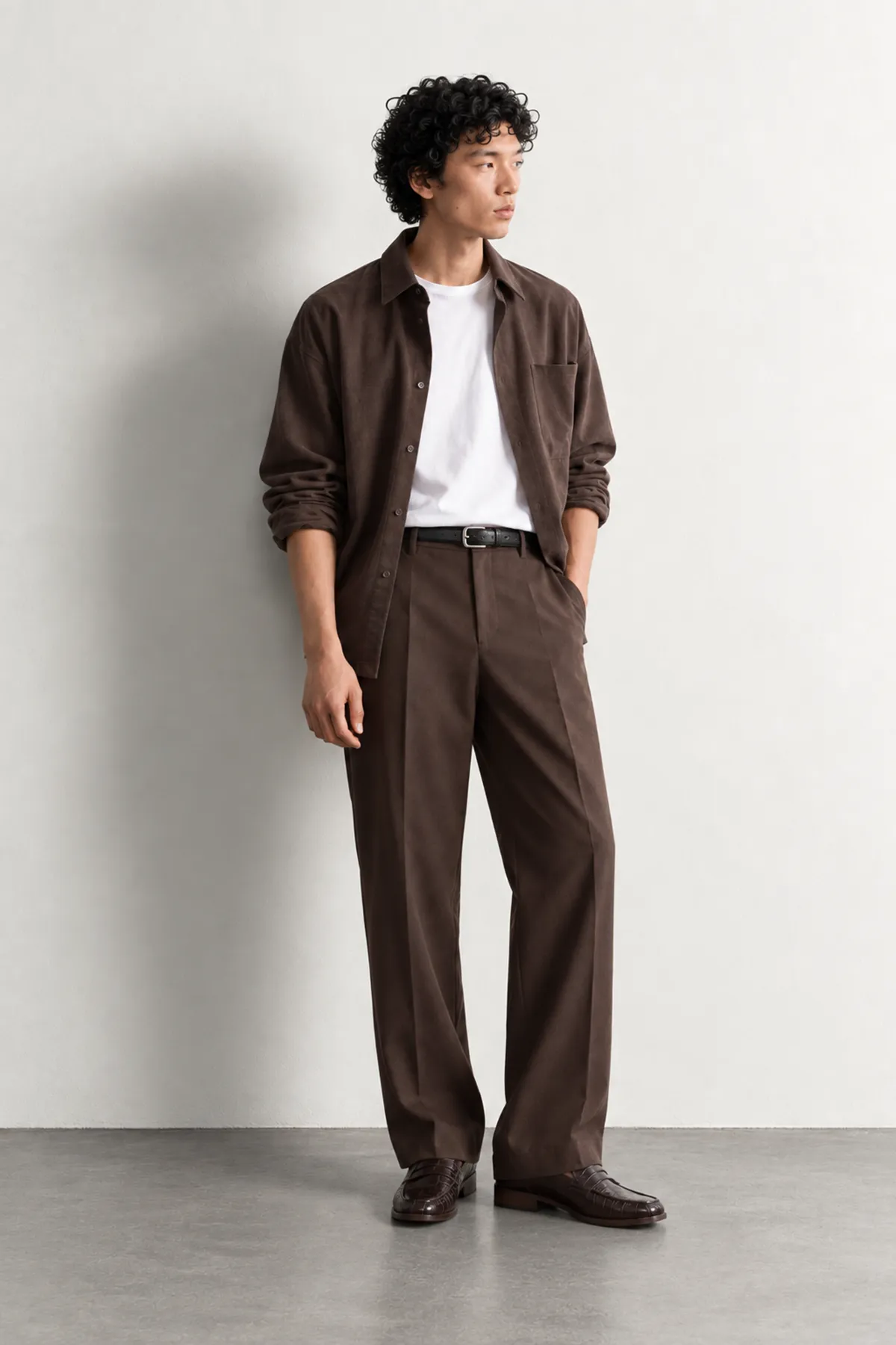 Bruce - Kahverengi - İspanyol Straight Fit - Erkek Pantolon