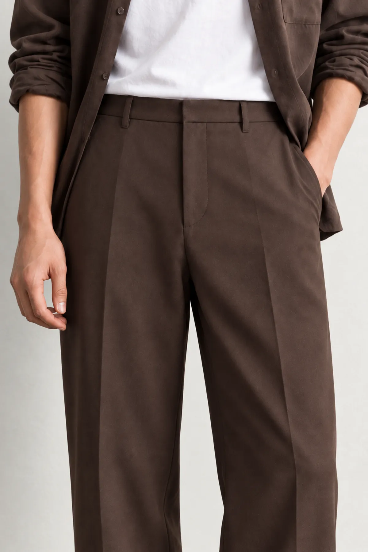 Bruce - Kahverengi - İspanyol Straight Fit - Erkek Pantolon