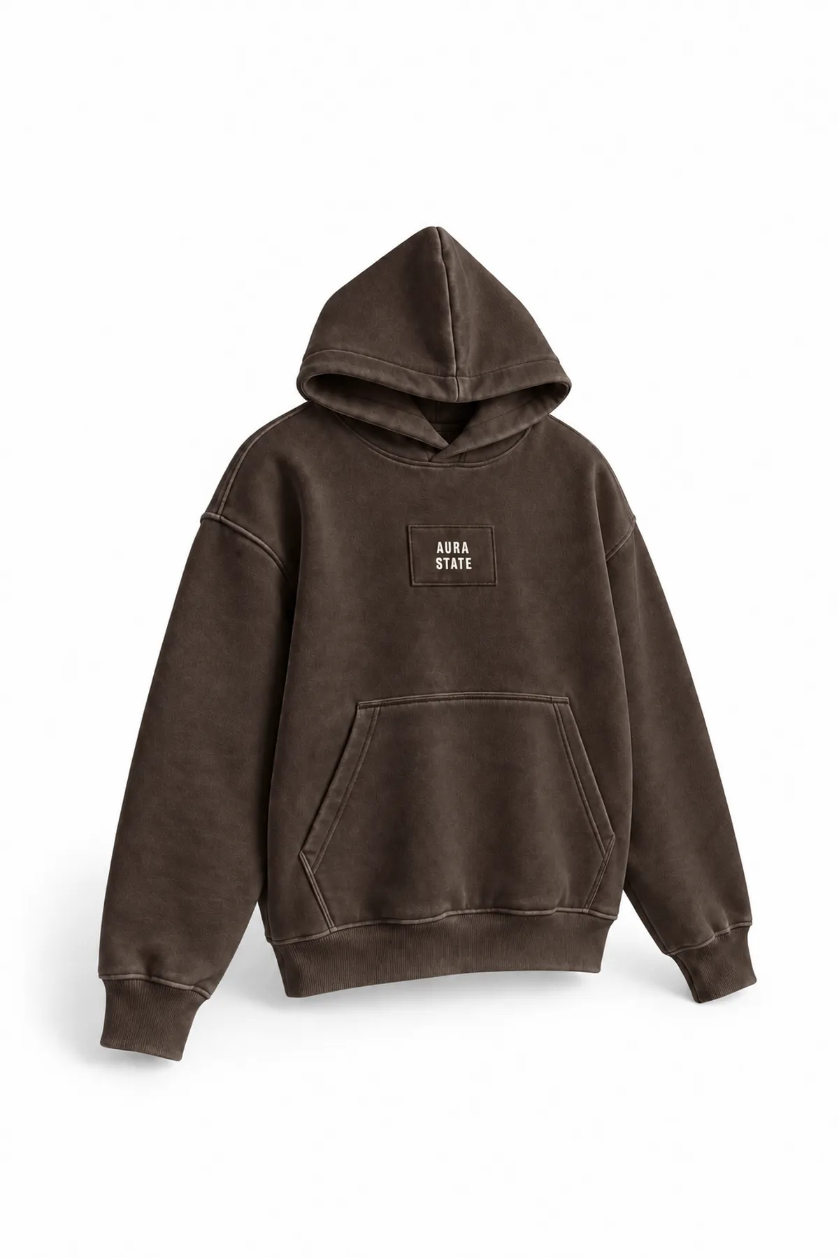 Aura State - Kahverengi - Kapüşonlu - Erkek Sweatshirt