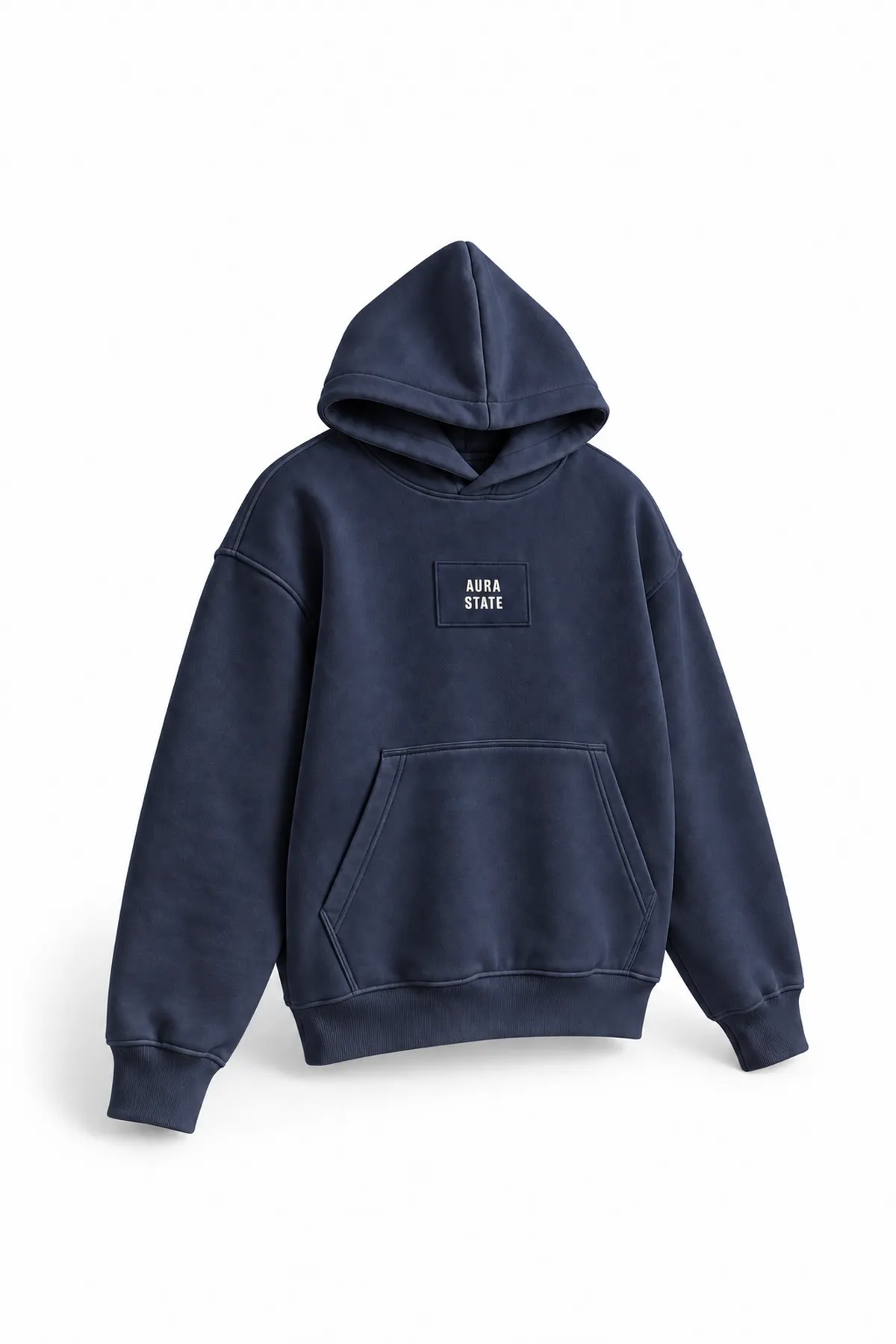 Aura State - Lacivert - Kapüşonlu - Erkek Sweatshirt