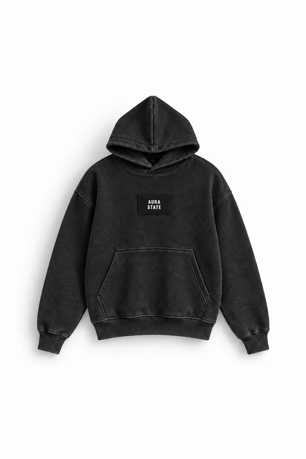 Aura State - Siyah - Kapüşonlu - Erkek Sweatshirt