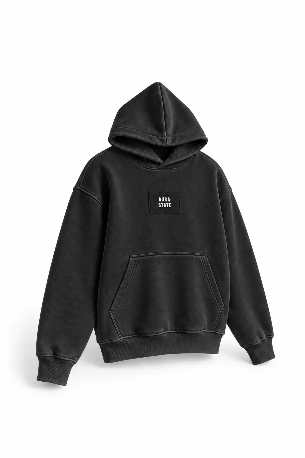 Aura State - Siyah - Kapüşonlu - Erkek Sweatshirt