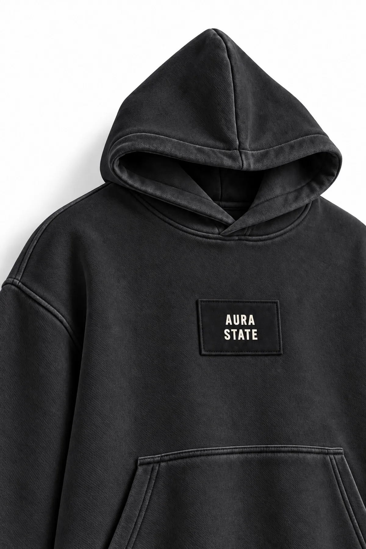 Aura State - Siyah - Kapüşonlu - Erkek Sweatshirt