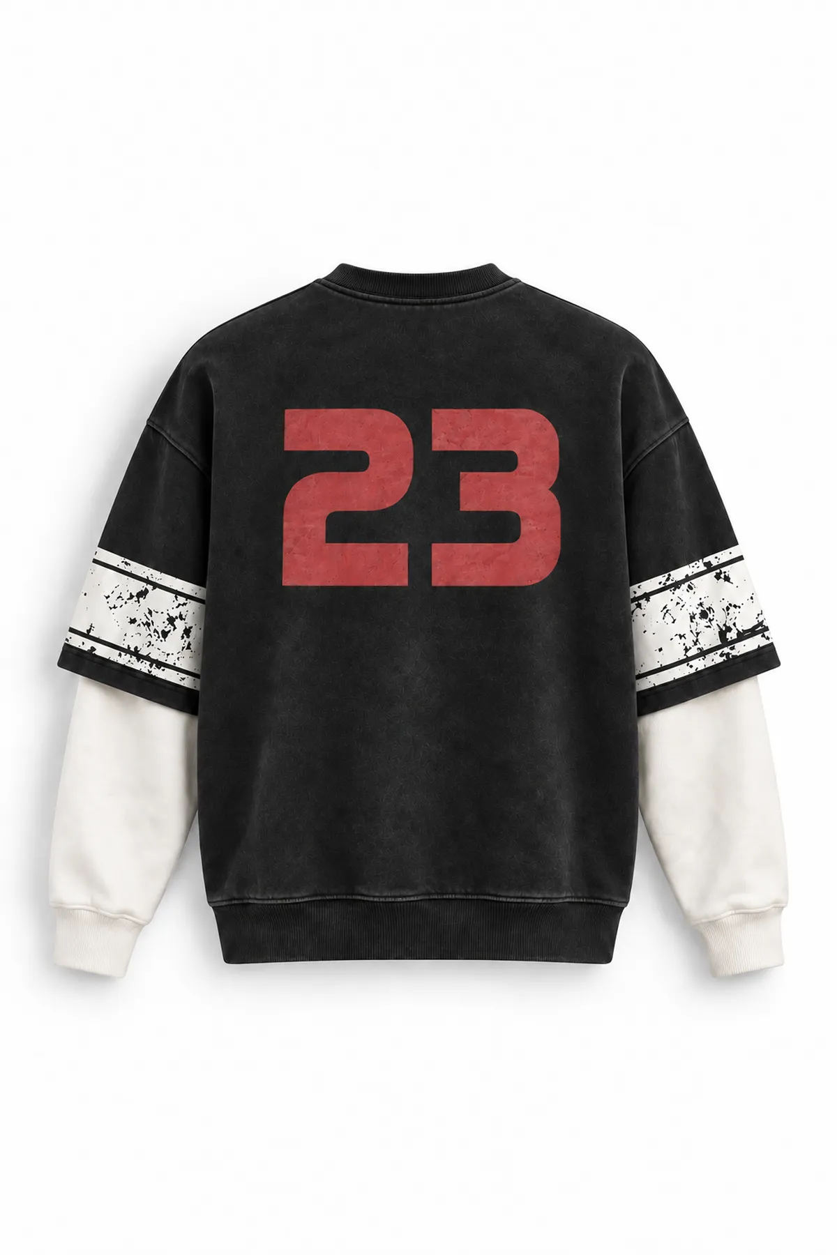 Twenty Three - Siyah - Oversize Fit - Erkek Sweatshirt