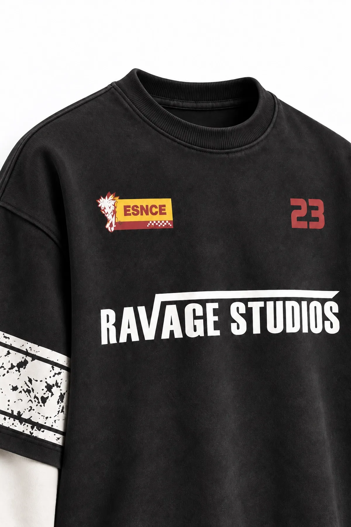 Twenty Three - Siyah - Oversize Fit - Erkek Sweatshirt