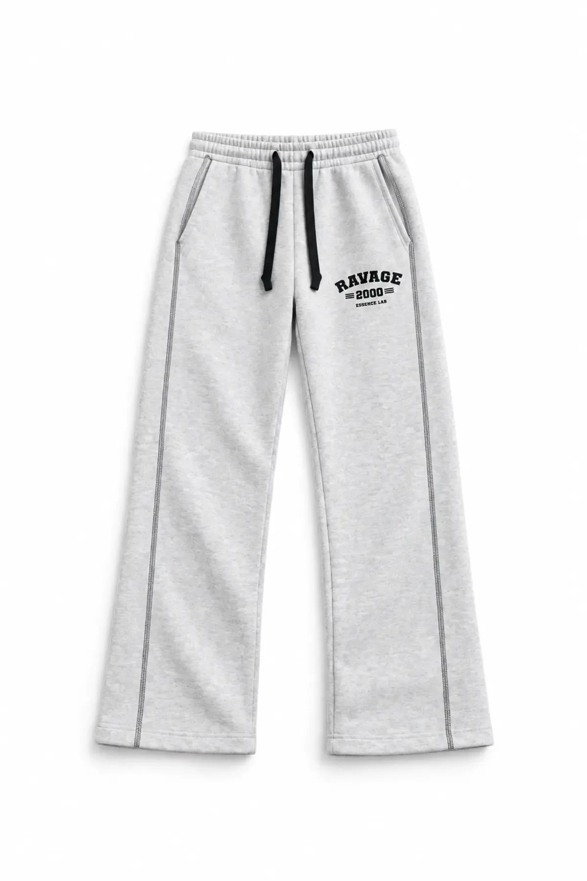 Two Thousand - Gri - Oversize Fit - Erkek Sweatshirt ve Erkek Eşofman Takımı