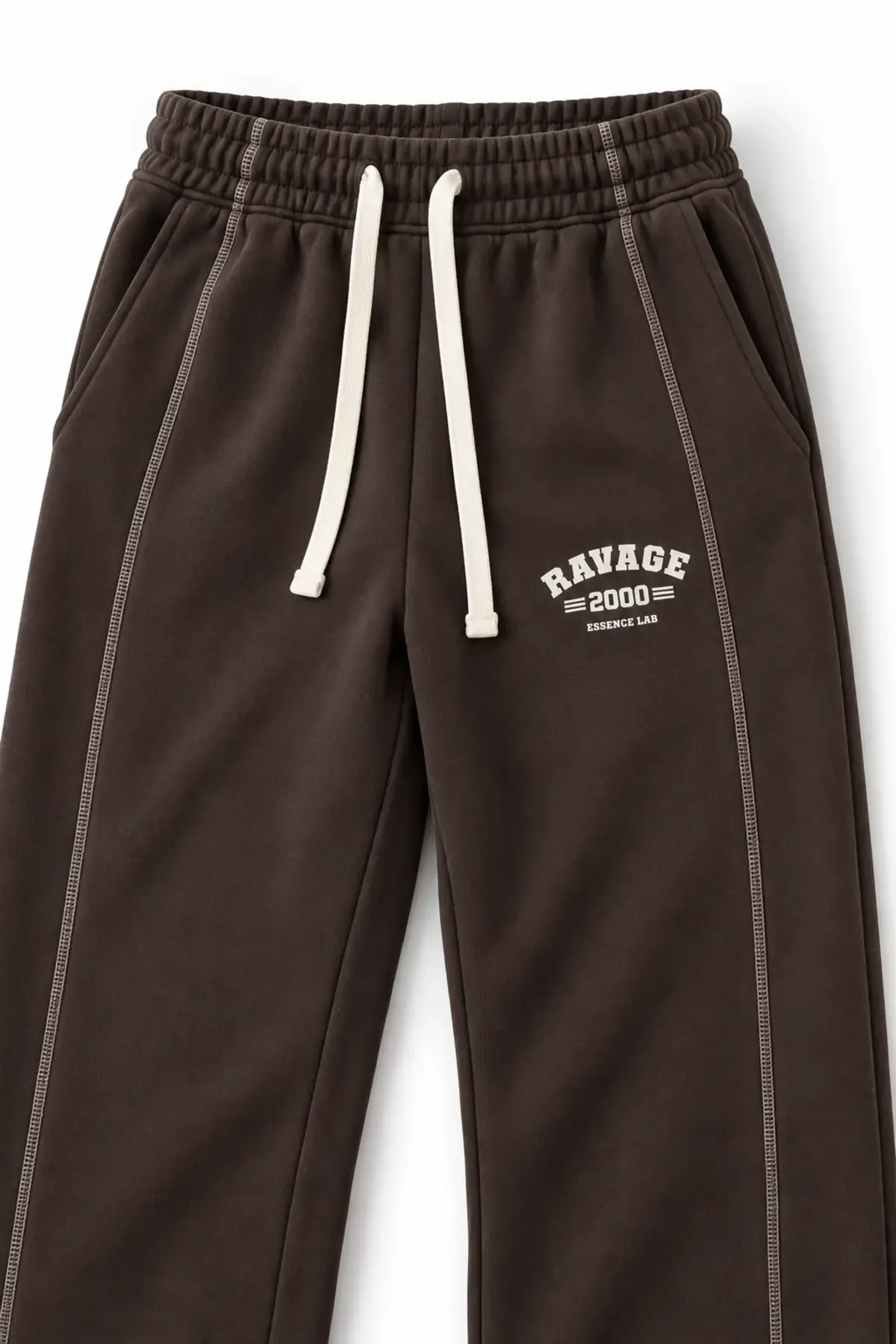 Two Thousand - Kahverengi - Oversize Fit - Erkek Sweatshirt ve Erkek Eşofman Takımı