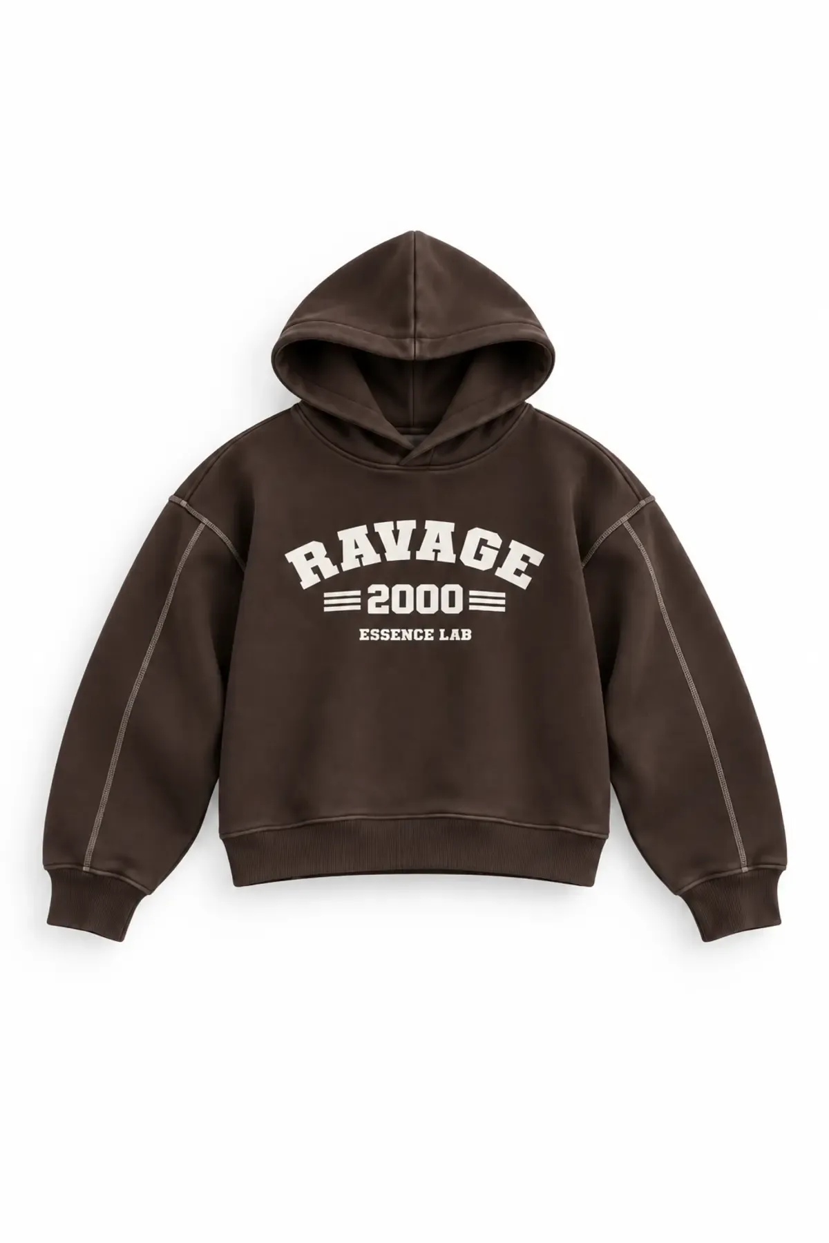 Two Thousand - Kahverengi - Oversize Fit - Erkek Sweatshirt ve Erkek Eşofman Takımı