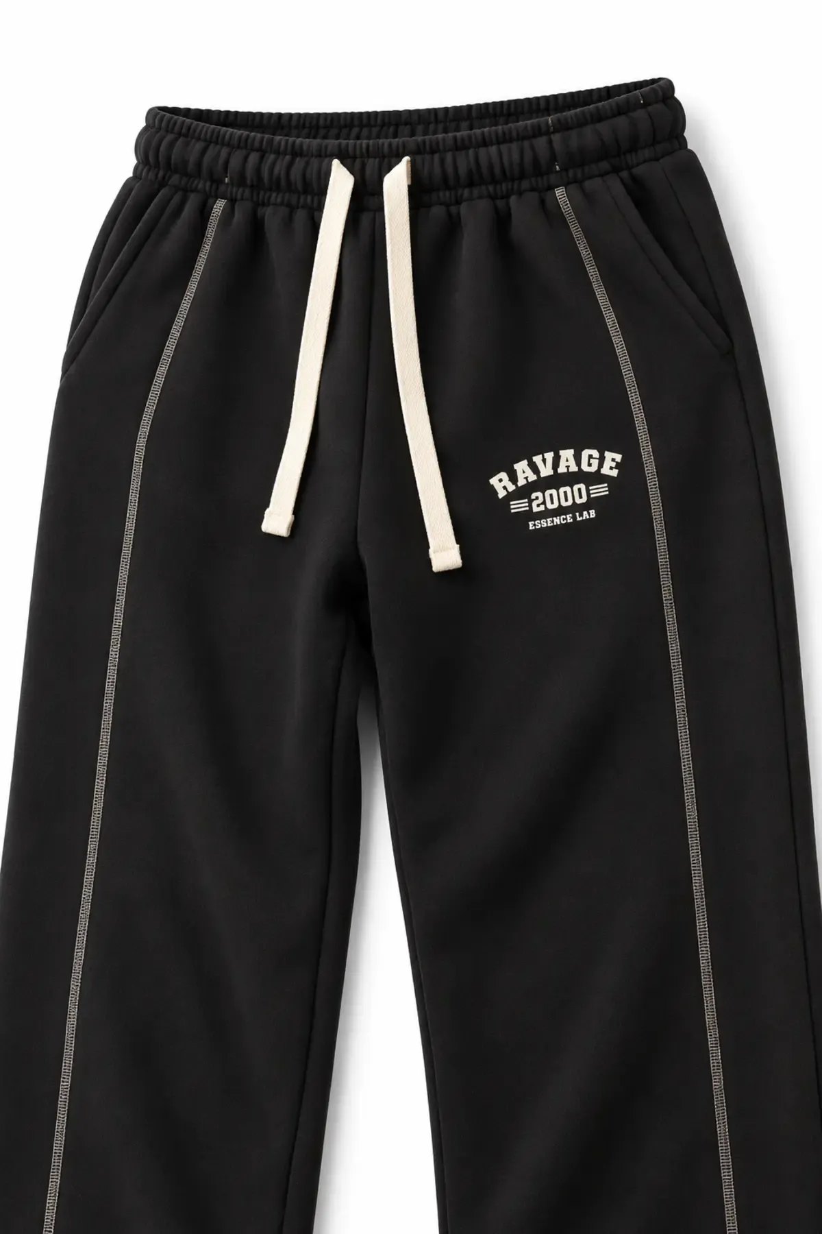 Two Thousand - Siyah - Oversize Fit - Erkek Sweatshirt ve Erkek Eşofman Takımı