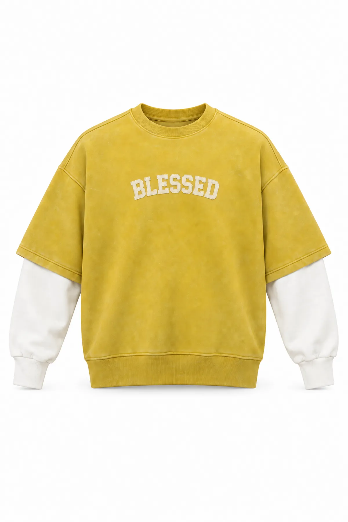 Blessed - Hardal - Oversize Fit - Erkek Sweatshirt