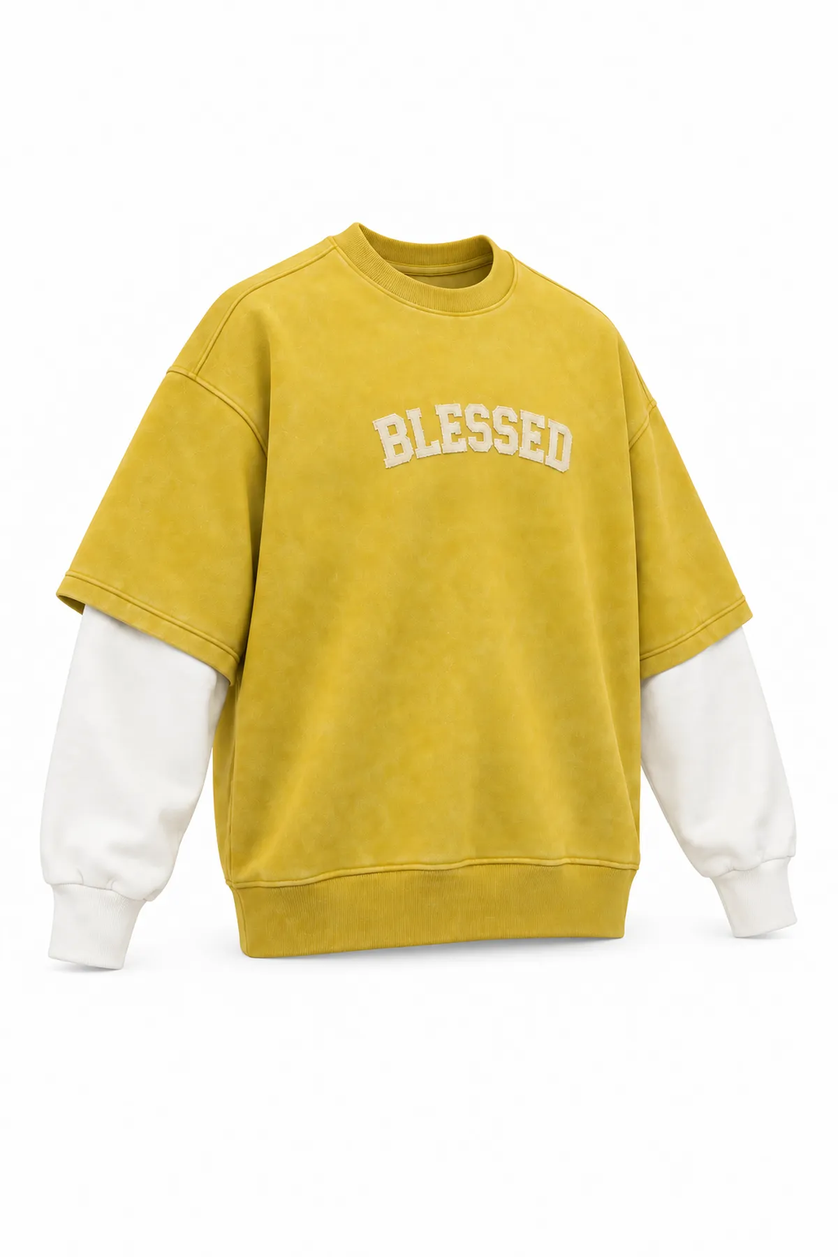 Blessed - Hardal - Oversize Fit - Erkek Sweatshirt