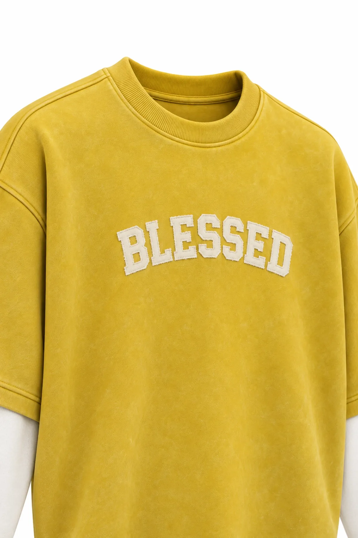 Blessed - Hardal - Oversize Fit - Erkek Sweatshirt