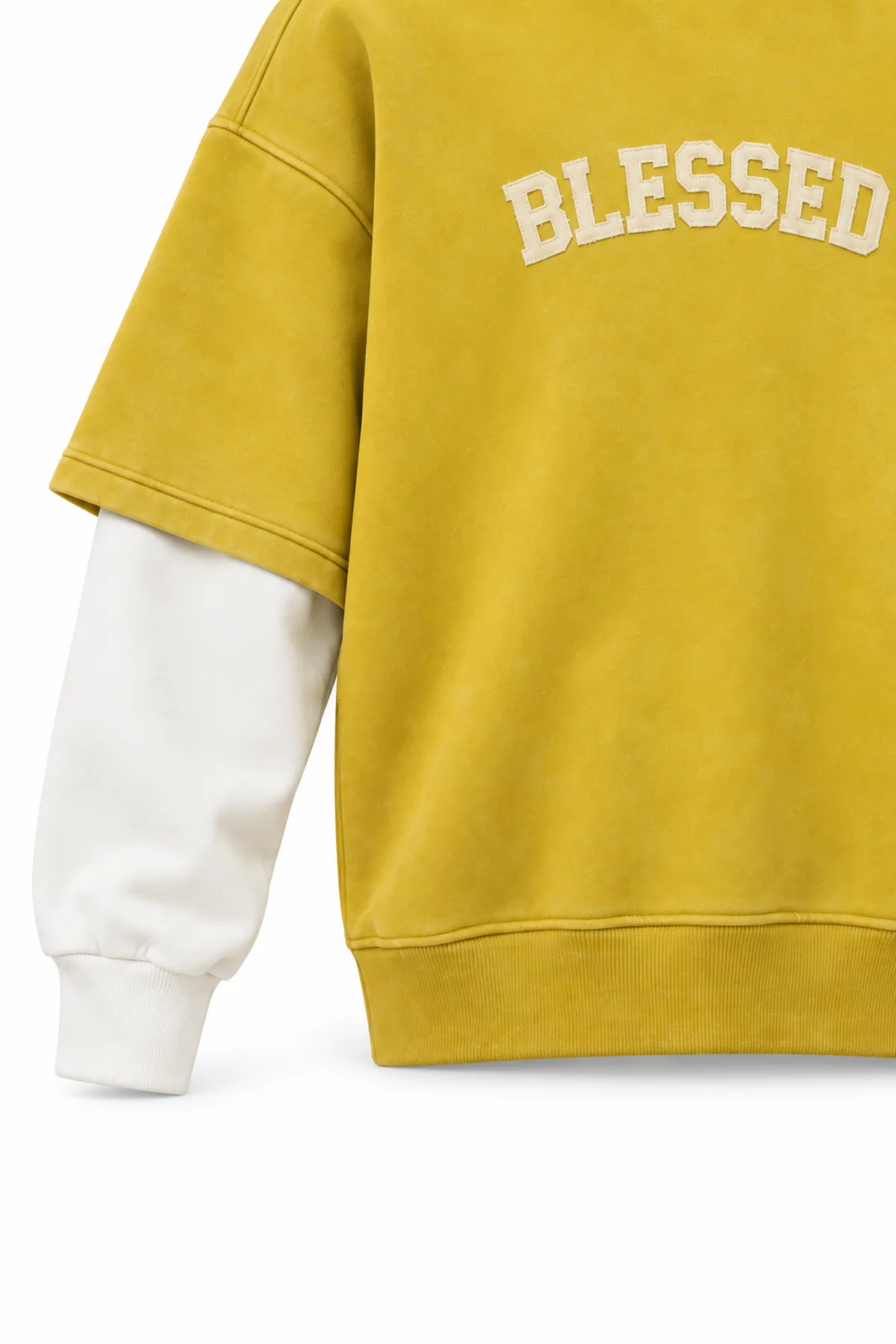 Blessed - Hardal - Oversize Fit - Erkek Sweatshirt
