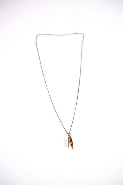 Yaprak Figürlü Bronz Pirinç Kolye