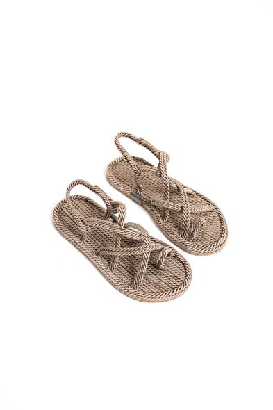 Bej Renk Halat Sandalet