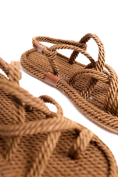 Kahve Renk Halat Sandalet