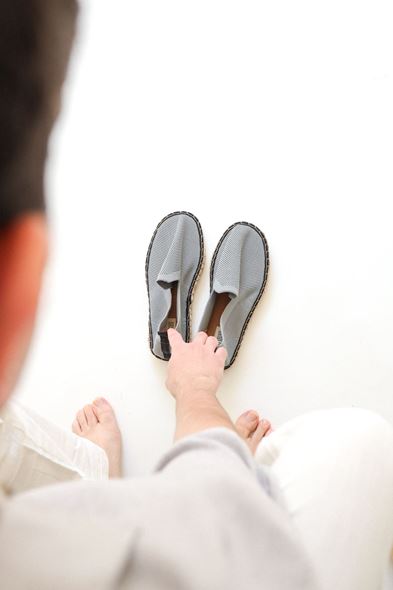 Kuba Gri Triko Espadril Organik