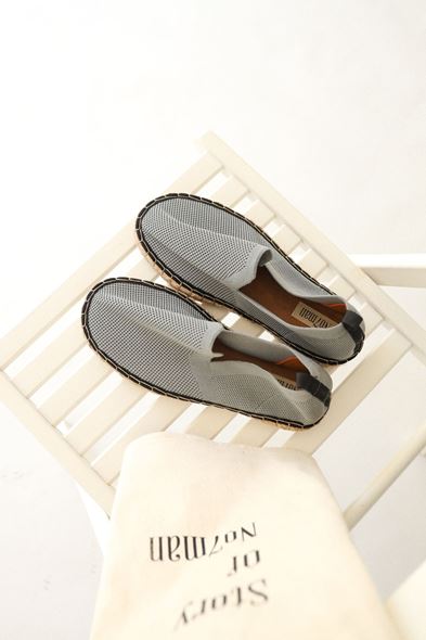 Kuba Gri Triko Espadril Organik