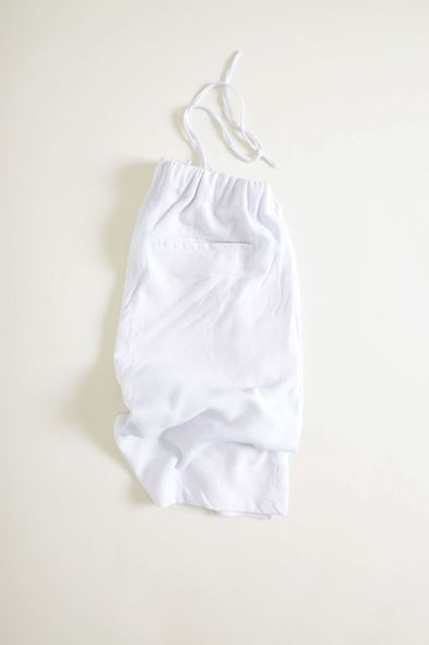 Santurino Beyaz Keten Şort