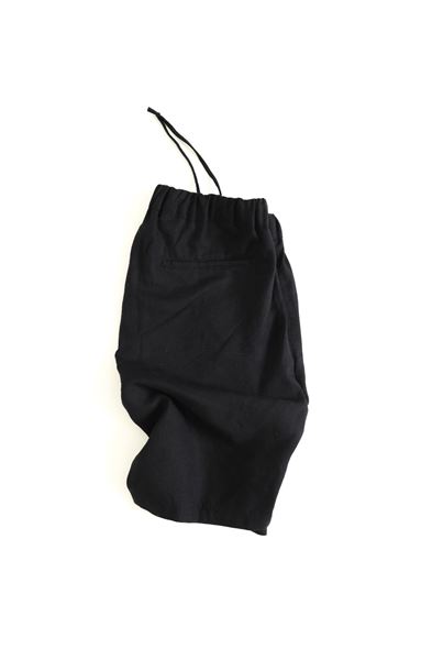 Santurino Siyah Keten Şort