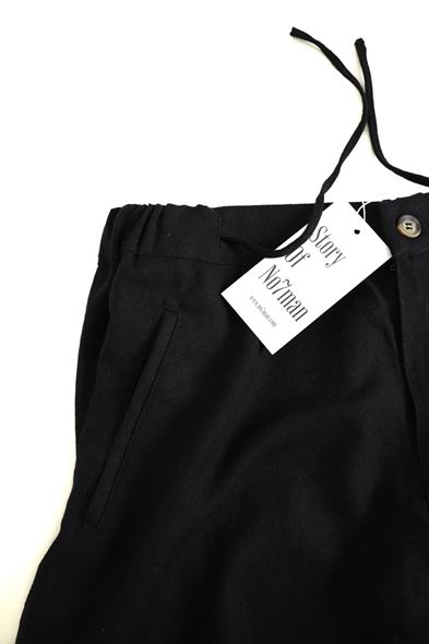 Santurino Siyah Keten Şort