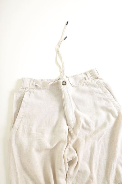 Santurino Bej Keten Şort