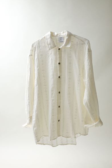 Winchester Beyaz Etnik Desenli Uzun Kollu Gömlek