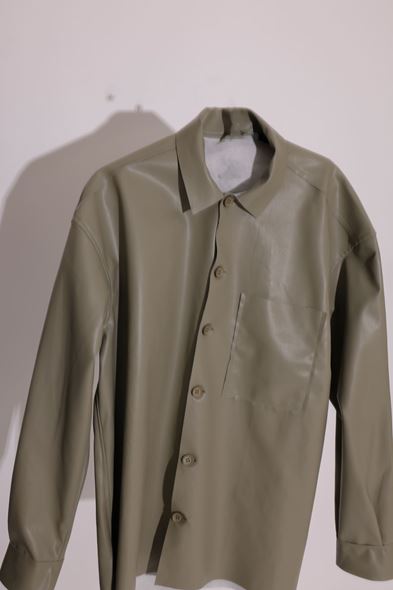 Kodiak Haki Deri Gömlek