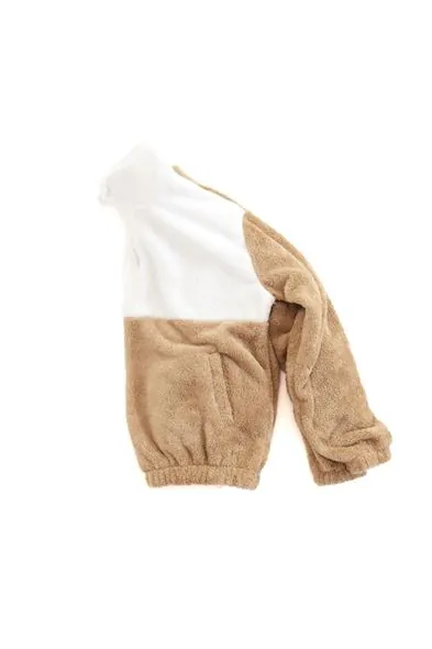 Poznan Beyaz Bej Pelüş Erkek Sweat