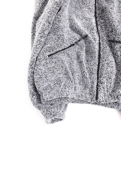 Lahey Gri Melanj Pelüş Ceket