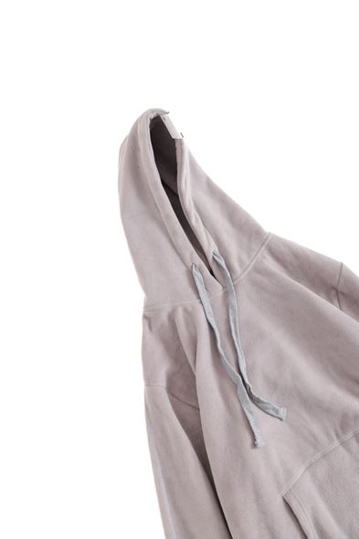 Vladimir Gri Kapüşonlu Polar Sweat