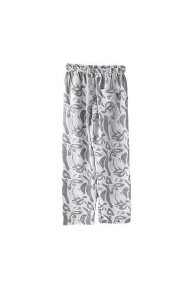 Mauritius Siyah Desenli Pantolon