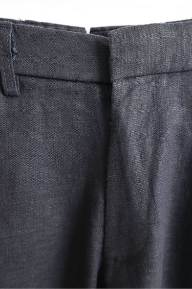 Mahikeng Siyah Keten Pantolon
