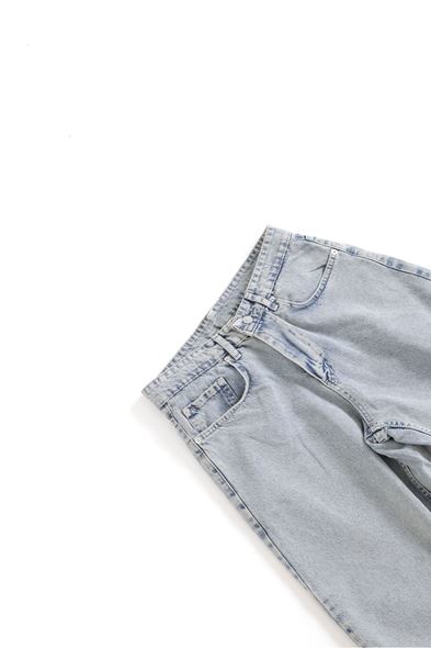 Glendale Mavi Kot Şort