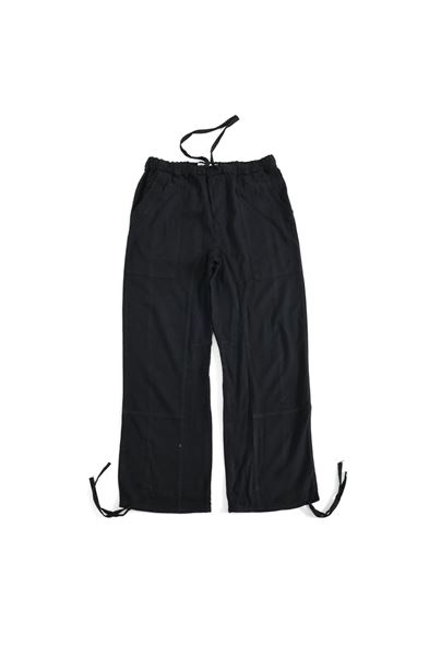 Rodos Siyah Keten Pantolon