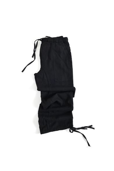 Rodos Siyah Keten Pantolon