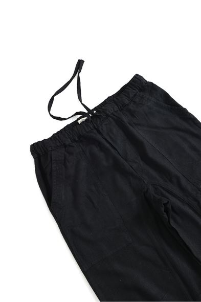 Rodos Siyah Keten Pantolon