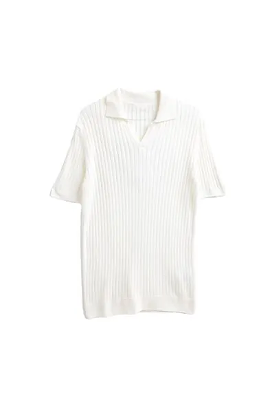 Toulon Beyaz Triko Erkek Tshirt