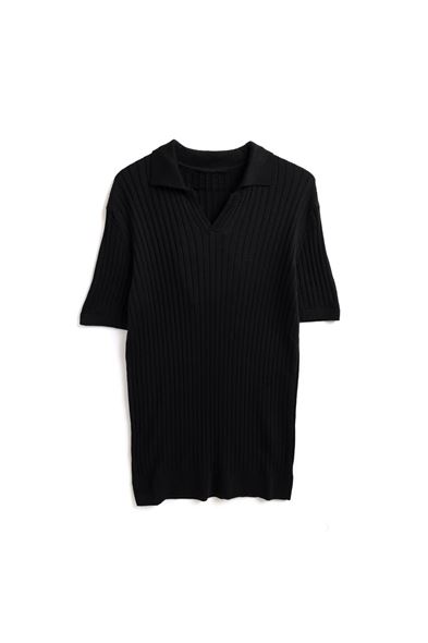 Toulon Siyah Triko Tshirt