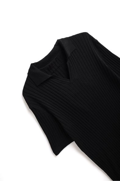 Toulon Siyah Triko Tshirt