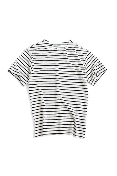 Jodhpur Siyah Çizgili Beyaz Triko Erkek Tshirt