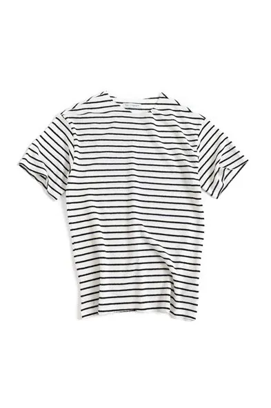 Jodhpur Siyah Çizgili Beyaz Triko Erkek Tshirt
