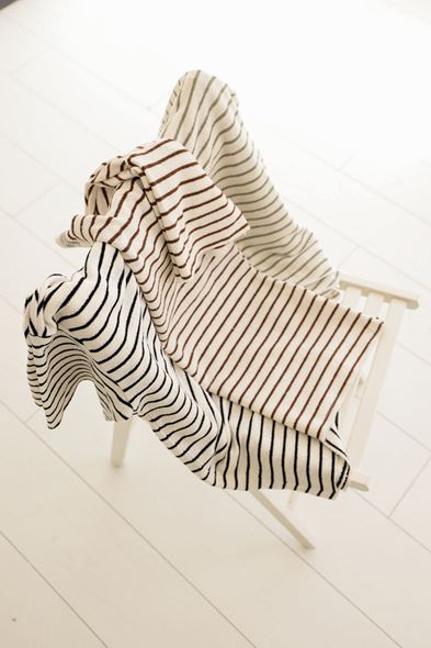 Jodhpur Kahve Çizgili Beyaz Triko Tshirt