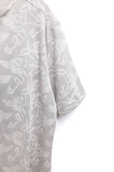 Chitre Desenli Gri Erkek Tshirt