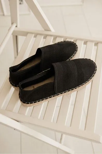 San Luis Siyah Erkek Espadril