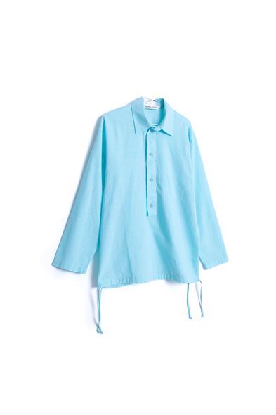Indio Yarım Patlı Turkuaz Gömlek