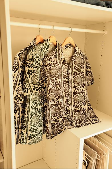 Agios Siyah Kısa Kollu Gömlek