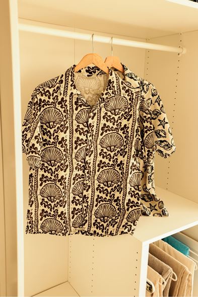 Agios Kahve Kısa Kollu Gömlek 